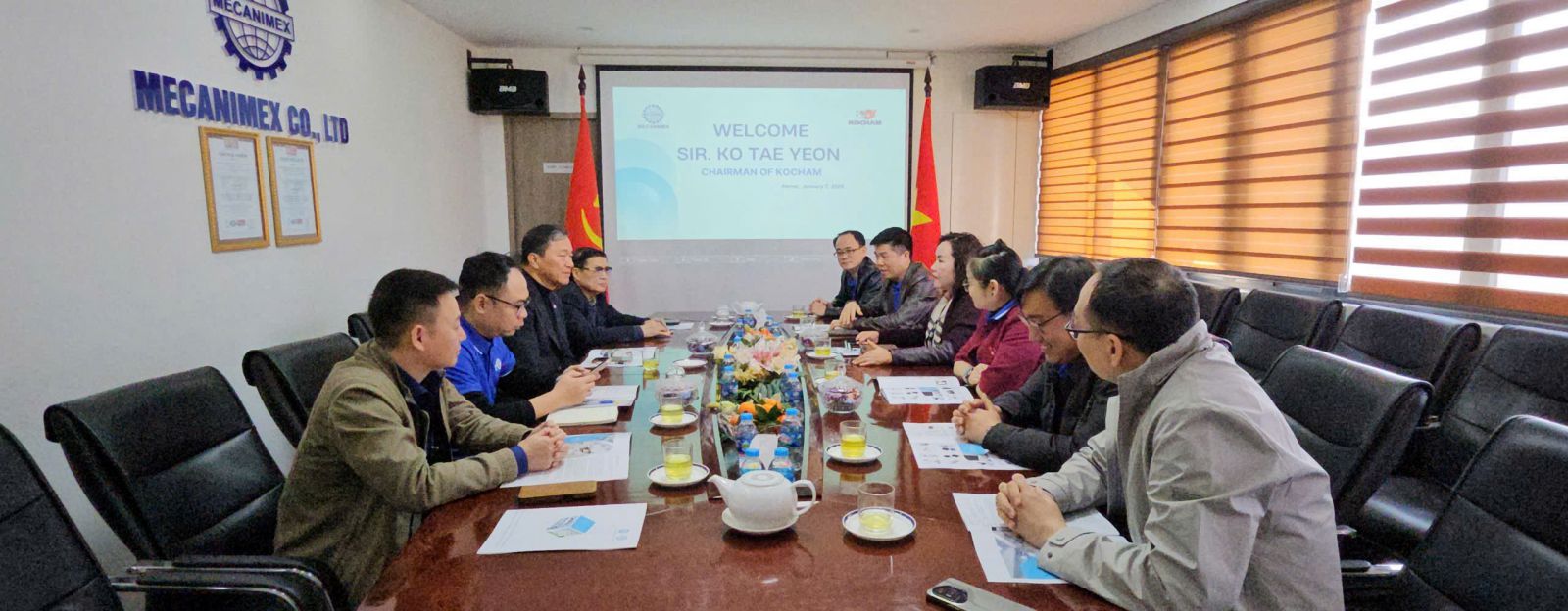 MECANIMEX THĂM VÀ LÀM VIỆC TẠI NHÀ MÁY ĐỐI TÁC XIUYUAN VIỆT NAM